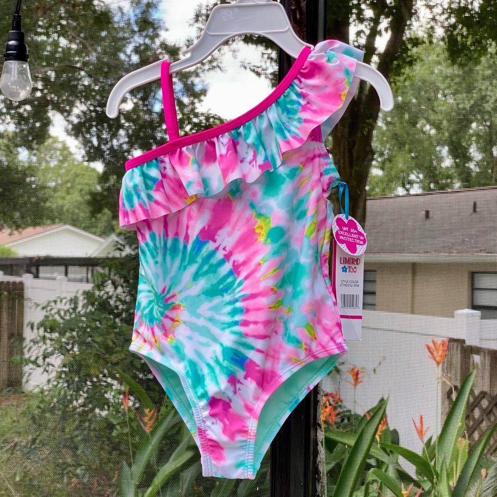 Limited Too toddler one piece tie dye bathing suit! NWT! - Picture 2 of 10